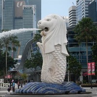 Merlion statue at Merlion Park in Singapore - Picture of Singapore ...