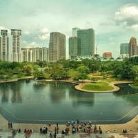 The Lake Symphony and the KLCC Park, Kuala Lumpur City Center, KL ...