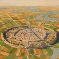 Ancient Mesopotamian City With Depiction Of The Ancient City Of ...