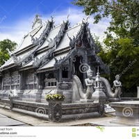 Silver Monastery In Wat Srisuphan Royalty Free Stock Image - Image ...